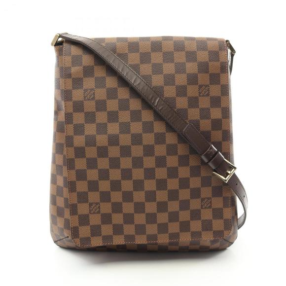 LOUIS VUITTON Brown Damier Leather Shoulder Bag - Picture 1 of 10